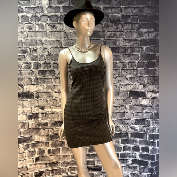 90s Goth Clueless Bodycon Check Mini Dress - Picture 2 of 13